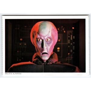 1977 Star Trek Balok's Alter-Ego Chrome Postcard Paramount
